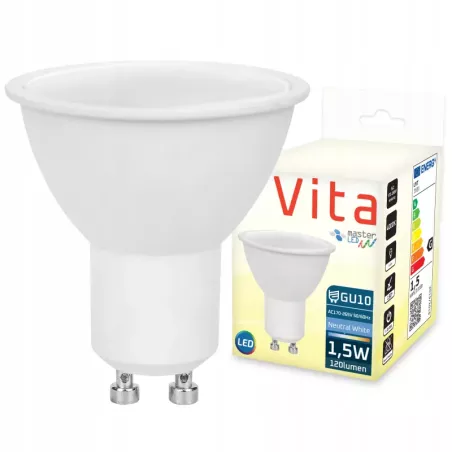 Żarówka LED GU10 1,5W biały neutralny 4000K 230V-5908263384811