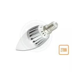 Żarówka LED E14 Ciepła 6W 10SMD 2835 230V silver.-