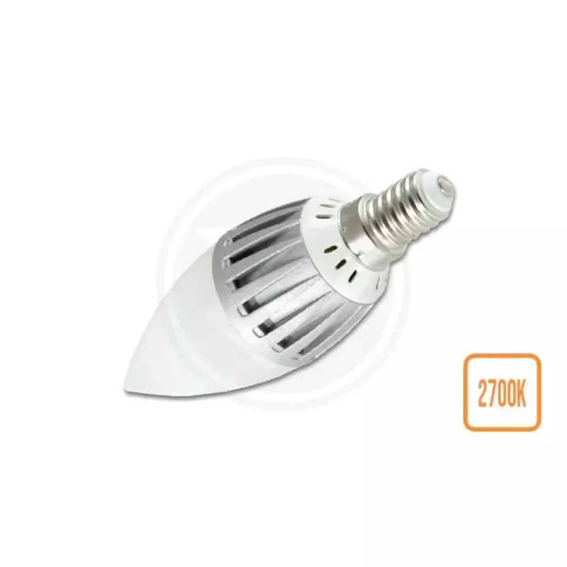 Żarówka LED E14 Ciepła 6W 10SMD 2835 230V silver.-