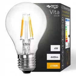 Żarówka LED E27 FILAMENT 4W ciepła 2700K EDISON RETRO OZDOBNA ŻARNIK-5908263388505