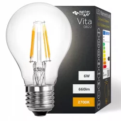 Żarówka LED E27 FILAMENT 6W biała ciepła 2700K EDISON RETRO ŻARNIK-5908263388512