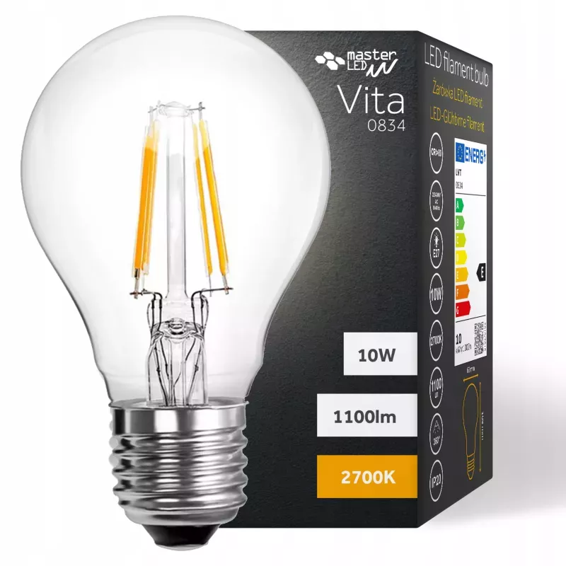 Żarówka LED E27 FILAMENT 10W ciepła 2700K EDISON RETRO OZDOBNA ŻARNIK-5908263388529