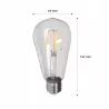 Żarówka LED E27 FILAMENT 6W ciepła 2700K EDISON RETRO OZDOBNA ŻARNIK-5908263388543