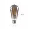 Żarówka LED E27 FILAMENT 10W ciepła 2200K EDISON RETRO OZDOBNA ŻARNIK-5908263388581
