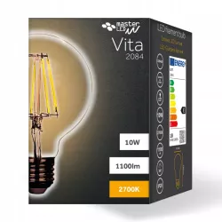 Żarówka LED E27 G80 FILAMENT 10W ciepła 2700K EDISON RETRO OZDOBNA ŻARNIK-5908263388598