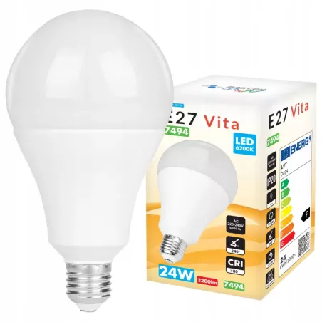 Żarówka LED E27 24W BIAŁY ciepły 2700K 230V A95 MOCNA PREMIUM-5908263387911