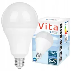 Żarówka LED E27 24W biały zimny 6200K 230V A95 MOCNA PREMIUM-5908263387935