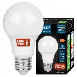 Żarówka LED E27 11W CZUJNIK RUCHU biały neutralny 4000K 230V mocna premium-5904703001959