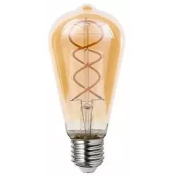 Żarówka LED amber E27 Filament dimmable ST64 250 lm 4W 2200K LVT ZAR-L-8048-5904703004738