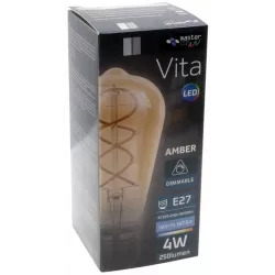 Żarówka LED amber E27 Filament dimmable ST64 250 lm 4W 2200K LVT ZAR-L-8048-5904703004738