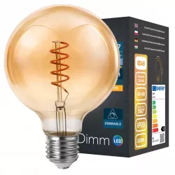 Żarówka LED E27 FILAMENT ściemnialna 4W 2200K EDISON RETRO OZDOBNA amber-5904703004752