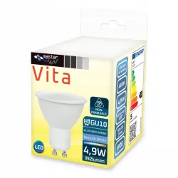 Żarówka LED GU10 5W biały neutralny 4000K 230V MOCNA NIEMRUGAJĄCA PREMIUM-5904703006220