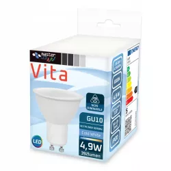 Żarówka LED GU10 5W biały zimny 6500K 230V MOCNA NIEMRUGAJĄCA PREMIUM-5904703006237