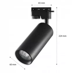 Reflektor szynowy LED lampa szynoprzewód sufitowy oprawa spot GU10 1-FAZA-5908263381704