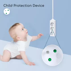 Listwa zasilająca na 3 gniazda typu francuskiego bez przełącznika - 8433325208622