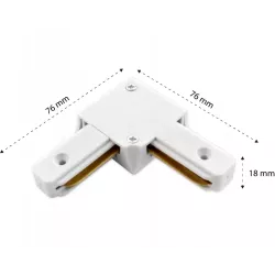 Łącznik kątowy do szyn oświetleniowych LED 1 faza-5908263384996