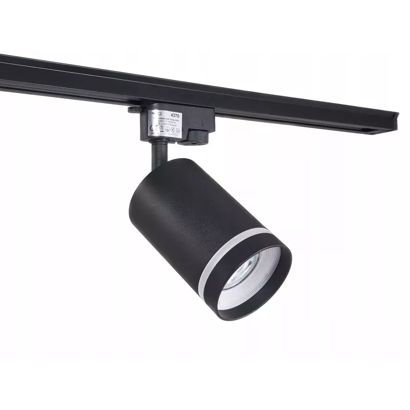 Oprawa halogenowa szynowa GU10 Spot Lampa Czarna-5908263386655