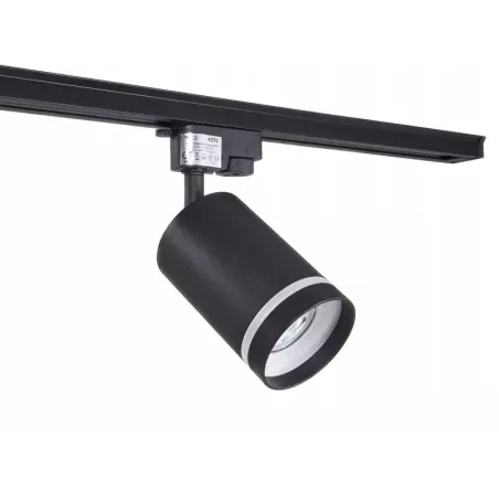 Oprawa halogenowa szynowa GU10 Spot Lampa Czarna-5908263386655