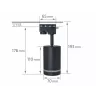 Oprawa halogenowa szynowa GU10 Spot Lampa Czarna-5908263386655