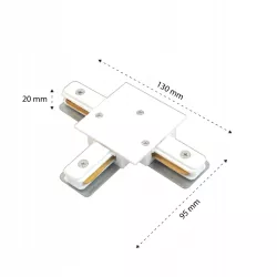 Łącznik liniowy szyn oświetleniowych LED 1 faza TR-5908263387775