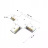 Łącznik liniowy szyn oświetleniowych LED 1 faza TR-5908263387775