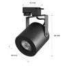 Reflektor szynowy LED lampa szynoprzewód sufitowy oprawa spot GU10 1-FAZA-5908263388451