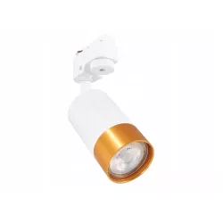 OPRAWA HALOGENOWA LED GU10 SZYNOWA LAMPA KLEMENS BIAŁY + ZŁOTY-5904703002598