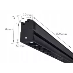 Lampa szynowa LED oprawa halogenowa 36W 90cm 4000K CZARNA-5904703002710