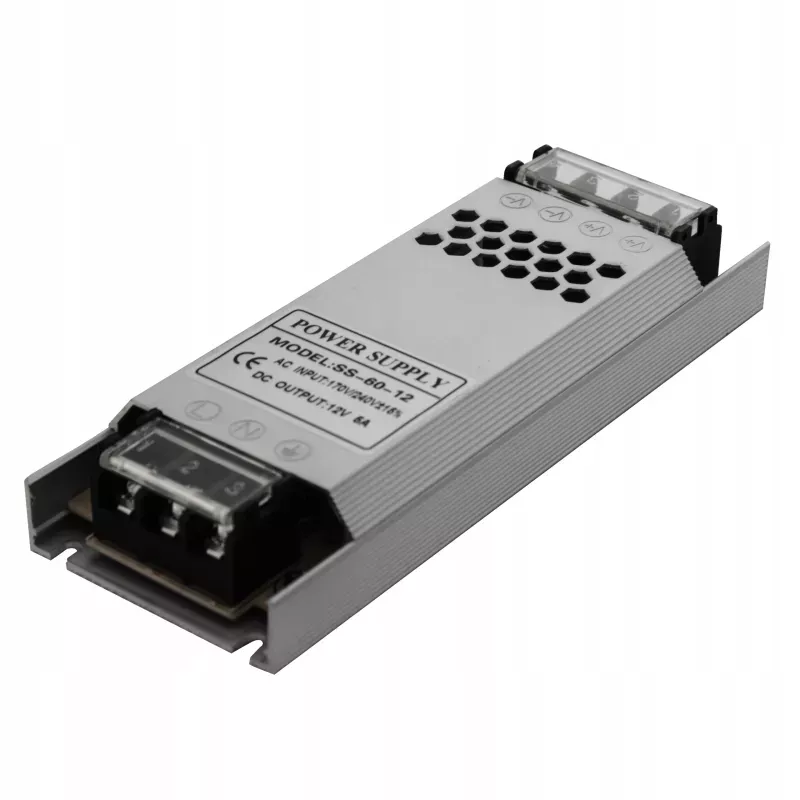 Zasilacz ULTRA SLIM do taśm LED 12V 60W montażowy-5908263381315