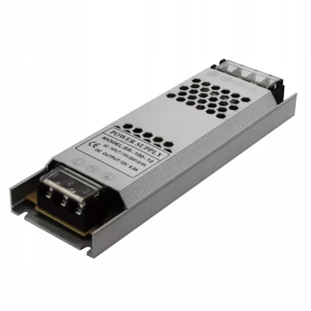 Zasilacz ULTRA SLIM flat do taśm LED 12V 100W 8,3A montażowy-5908263381322