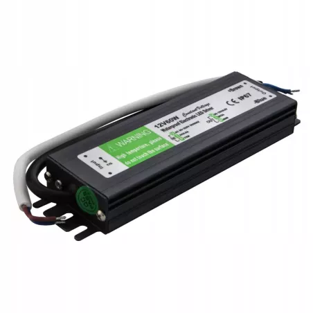 Zasilacz LED do taśm 12V 5A 60W wodoodporny IP67-5908263381445