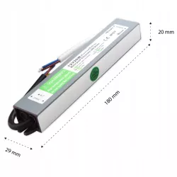 Zasilacz SLIM taśm LED 12V 20W wodoodporny IP67-5908263381407