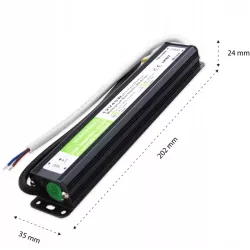 Zasilacz SLIM taśm LED 12V 3,75A 45W wodoodporny IP67-5908263381421