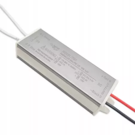 Zasilacz SLIM do taśm LED 12V 10W wodoodporny IP67-5908263386839