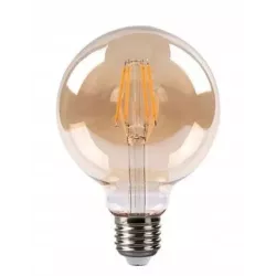 Żarówka LED E27 Filament 3-Dimmable G125 650lm 6W 2700K amber LVT-5904703008491