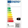 Żarówka LED E27 Filament 3-Dimmable G125 650lm 6W 2700K amber LVT-5904703008491