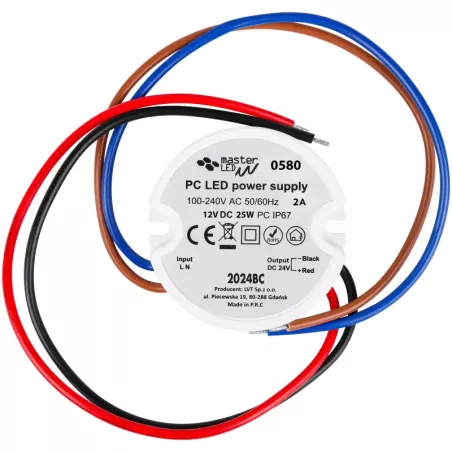 Zasilacz do LED dopuszkowy 12V 25W IP67 do puszki PC-5904703009283