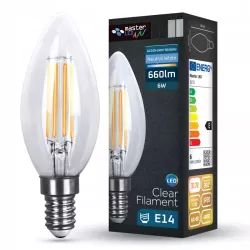Żarówka LED E14 6W FILAMENT biały neutralny 4000K EDISON RETRO OZDOBNA-5904703013365