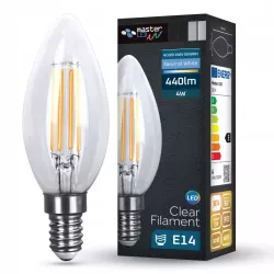Żarówka LED E14 4W biały neutralny 4000K FILAMENT EDISON RETRO OZDOBNA-5904703013358