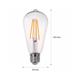 Żarówka LED E27 FILAMENT 10W neutralna 4000K EDISON RETRO OZDOBNA ŻARNIK-5904703013433