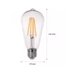Żarówka LED E27 FILAMENT 10W neutralna 4000K EDISON RETRO OZDOBNA ŻARNIK-5904703013433