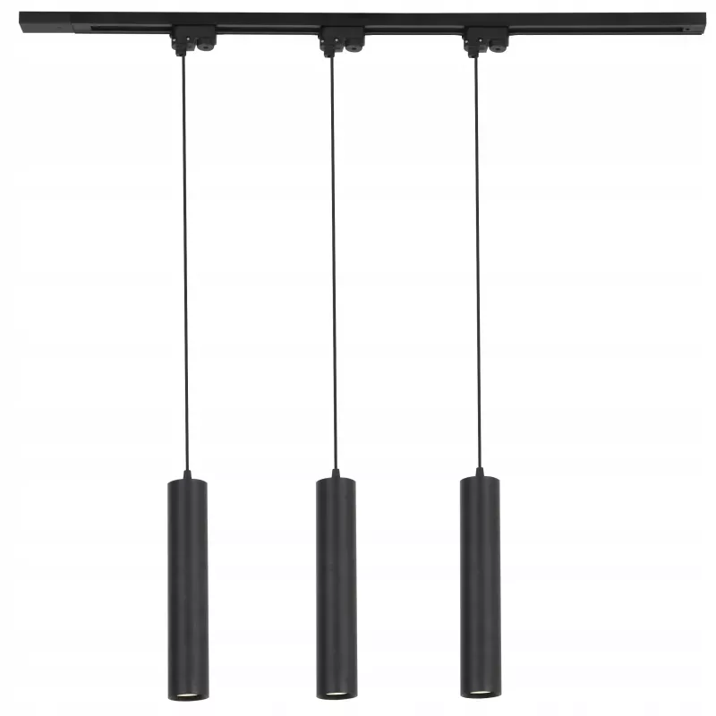 ZESTAW SZYNOPRZEWÓD SZYNA 1M + 3x LAMPA REFLEKTOR GU10 Wisząca 1-Faza-5904703015482