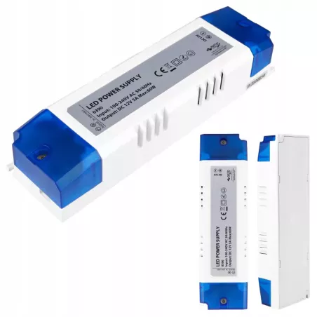 Zasilacz Meblowy 12V 60W 5A Do Taśma LED Taśmy Modułowy-5904703015642