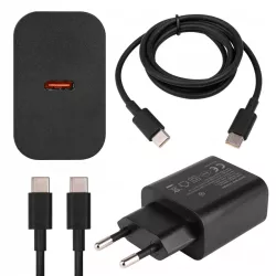 ZESTAW SZYBKA ŁADOWARKA KOSTKA SIECIOWA USB TYPE-C + KABEL TYPE C | PD20W-5904703017943