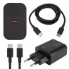 ZESTAW SZYBKA ŁADOWARKA KOSTKA SIECIOWA USB TYPE-C + KABEL TYPE C | PD20W-5904703017943