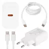 ZESTAW SZYBKA ŁADOWARKA KOSTKA SIECIOWA USB TYPE-C + KABEL TYPE C | PD20W-5904703017950