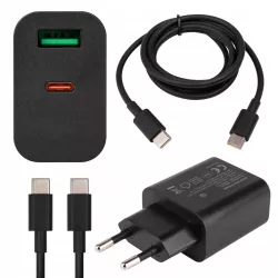 ZESTAW SZYBKA ŁADOWARKA KOSTKA SIECIOWA USB TYPE-C + KABEL TYPE C | PD20W-5904703017967