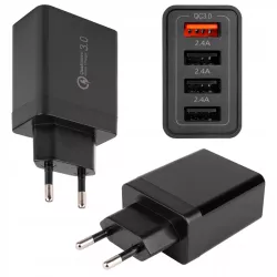 ZESTAW SZYBKA ŁADOWARKA 20W KOSTKA QUICK CHARGE SIECIOWA 4x USB-A-5904703018001