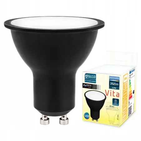 Żarówka LED GU10 5W biały neutralny 4000K 230V MOCNA NIEMRUGAJĄCA PREMIUM-5904703017653