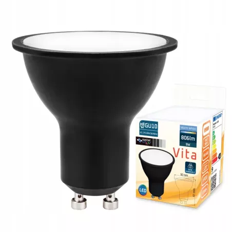 Żarówka LED 9W biały ciepły 2700K GU10 230V MOCNA NIEMRUGAJĄCA PREMIUM-5904703017677
